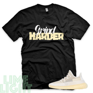 Natural "Grind Harder" Yeezy Boost 350 V2 | Sneaker Match T-Shirts | Yeezy Tee