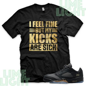 Air Jordan 5 Wings Class of 2021 "Sick Kicks" Nike AJ5 Sneaker Match Shirt Tee