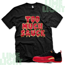 Load image into Gallery viewer, Jordan 12 Low Super Bowl &quot;Sauce&quot; Nike Air Jordan 12 Sneaker Match Shirt Tee
