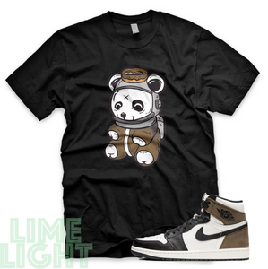 Dark Mocha "Astro Panda" Air Jordan 1 Black or White Sneaker Match Shirt