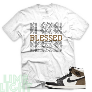 Dark Mocha "Blessed 7" Air Jordan 1 Black or White Sneaker Match Shirt