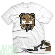Load image into Gallery viewer, Dark Mocha &quot;Drippy Bear&quot; Air Jordan 1 Black or White Sneaker Match Shirt
