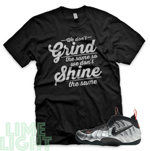 Halloween "Grind & Shine" Nike Foamposite One Pro Black or White Sneaker Match Shirt