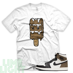 Dark Mocha "Popsicle" Air Jordan 1 Black or White Sneaker Match Shirt