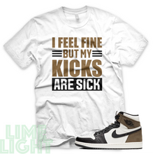 Load image into Gallery viewer, Dark Mocha &quot;Sick Kicks&quot; Air Jordan 1 Black or White Sneaker Match Shirt
