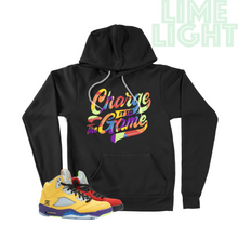 Load image into Gallery viewer, What The &quot;Charge It To The Game&quot; Air Jordan 5 Black Sneaker Match Hoodie
