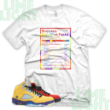 Load image into Gallery viewer, What The &quot;Success Nutrition Facts&quot; Air Jordan 5 Black or White Sneaker Match Shirt
