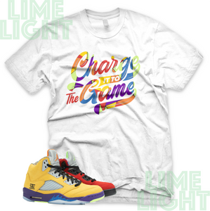 What The "Charge It To The Game" Air Jordan 5 Black or White Sneaker Match Shirt