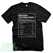 Load image into Gallery viewer, Cool Grey &quot;SUCCESS NUTRITION FACTS&quot; Black Nike Jordan 4 Black Sneaker Shirt
