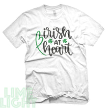 Load image into Gallery viewer, White &quot;IRISH AT HEART&quot; St. Patrick&#39;s Day T-Shirt
