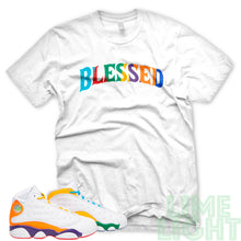 Load image into Gallery viewer, Air Jordan 13 Retro Playground  &quot;BW BLESSED&quot; White Sneaker T-Shirt
