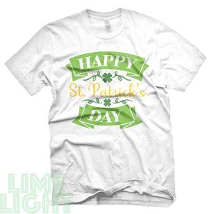 White "HAPPY St. Patrick's DAY" St. Patrick's Day T-Shirt