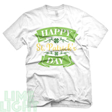Load image into Gallery viewer, White &quot;HAPPY St. Patrick&#39;s DAY&quot; St. Patrick&#39;s Day T-Shirt
