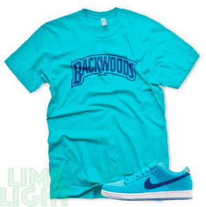 Nike SB Dunk Low Blue Fury "BACKWOODS" Teal Sneaker T-Shirt