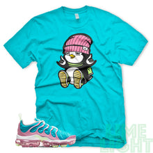 Load image into Gallery viewer, Teal/ Pink/ Barely Volt &quot;PENGUIN&quot; Vapor Max Plus Teal Sneaker T-Shirt

