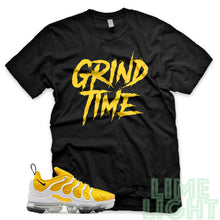 Load image into Gallery viewer, Speed Yellow Vapormax Plus &quot;Grind Time&quot; Black Sneaker Shirt
