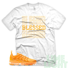 Load image into Gallery viewer, Laser Orange &quot;Blessed 7&quot; Vapor Max Plus White Sneaker T-Shirt
