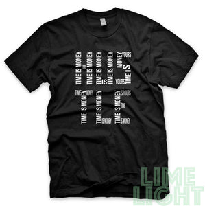 White on Black "Time is Money" Yeezy Zebra | Jordan Air 5 Retro Oreo |  Kamikaze 2 OG Black Sneaker T-Shirt