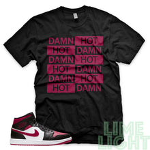 Load image into Gallery viewer, Noble &quot;Hot Damn&quot; Air Jordan 1 Black Sneaker Shirt
