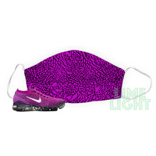 Load image into Gallery viewer, Vivid Purple &quot;Elephant Print&quot; VaporMax Flyknit Reusable Washable Face Mask with Interior Filter Pocket
