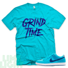 Load image into Gallery viewer, Nike SB Dunk Low Blue Fury &quot;Grind Time&quot; Teal Sneaker T-Shirt
