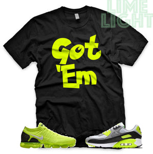 Volt "Got 'Em" Vapormax Flyknit | Air Max 90 | Air Force 1 x Off White Black Sneaker T-Shirt