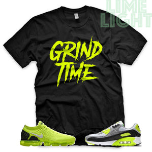 Volt "Grind Time" Vapormax Flyknit | Air Max 90 | Air Force 1 x Off White Black Sneaker T-Shirt