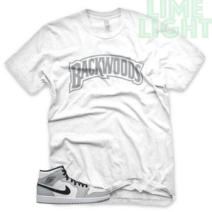 Light Smoke Grey "Backwoods" Air Jordan 1 Black Sneaker T-Shirt