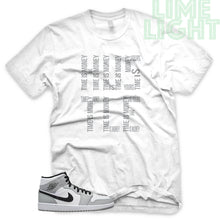 Load image into Gallery viewer, Light Smoke Grey &quot;Time is Money&quot; Air Jordan 1 White Sneaker T-Shirt
