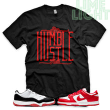 Load image into Gallery viewer, University Red &quot;Stay Humble Hustle Hard&quot; AJ1 Retro OG Bloodline | Dunk Low SP | AF1 Low | Jordan 11 Concord Bred Low | Black Sneaker Shirt
