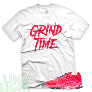 Bright Crimson/ Pink Blast/ Court Purple "Grind Time" VaporMax Plus White T-Shirt