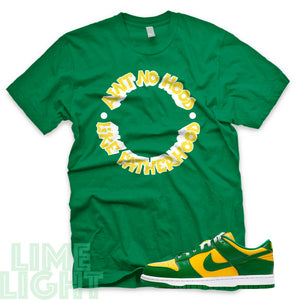 Brazil SB Dunk Low "Ain't No Hood Like Fatherhood" Green Sneaker T-Shirt