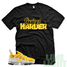 Load image into Gallery viewer, Speed Yellow Vapormax Plus &quot;Grind Harder&quot; Black Sneaker Shirt

