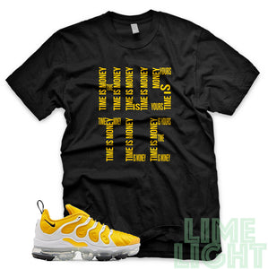 Speed Yellow Vapormax Plus "Time is Money" Black Sneaker Shirt