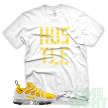 Load image into Gallery viewer, Speed Yellow Vapormax Plus &quot;Time is Money&quot; White Sneaker Shirt
