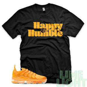 Laser Orange "Happy and Humble" Vapor Max Plus Black T-Shirt