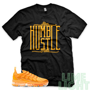 Laser Orange "Stay Humble Hustle Hard" Vapor Max Plus Black T-Shirt