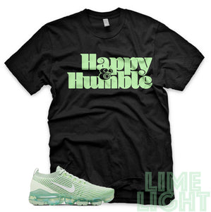 Ghost Green "Happy and Humble" Vapormax Flyknit Black Sneaker Shirt