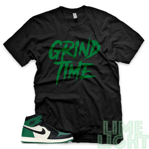 Pine Green "Grind Time" Air Jordan 1 Retro High OG Black Sneaker T-Shirt