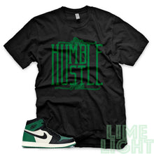 Load image into Gallery viewer, Pine Green &quot;Stay Humble Hustle Hard&quot; Air Jordan 1 Retro High OG Black Sneaker T-Shirt
