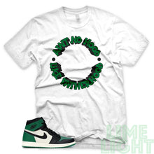 Load image into Gallery viewer, Pine Green &quot;Ain&#39;t No Hood Like Fatherhood&quot; Air Jordan 1 Retro High OG White Sneaker T-Shirt
