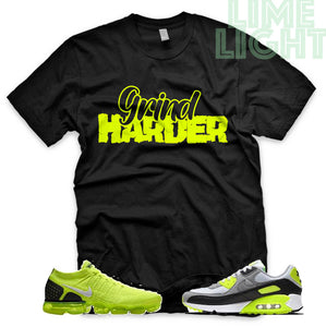 Volt "Grind Harder" Vapormax Flyknit | Air Max 90 | Air Force 1 x Off White Black Sneaker T-Shirt