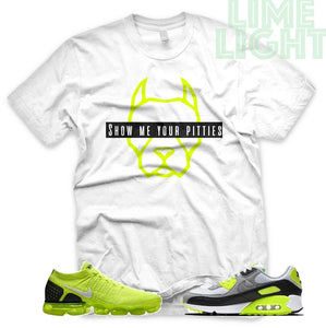 Volt "Show Me Your Pitties" Vapormax Flyknit | Air Max 90 | Air Force 1 x Off White Sneaker T-Shirt