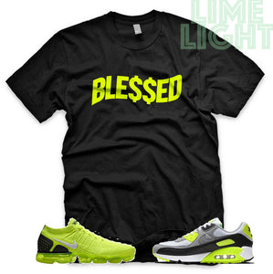 Volt "Money Blessed" Vapormax Flyknit | Air Max 90 | Air Force 1 x Off White Black Sneaker T-Shirt