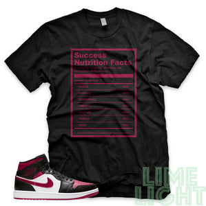 Noble "Success Nutrition Facts" Air Jordan 1 Black Sneaker Shirt