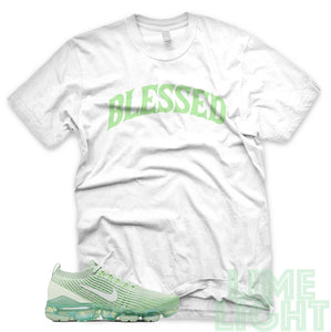 Ghost Green "Blessed" Vapormax Flyknit White Sneaker T-Shirt