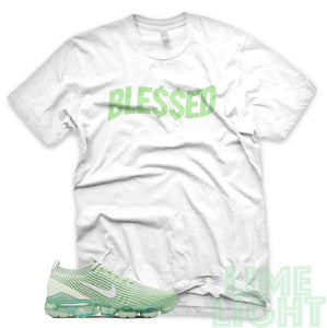 Ghost Green "Money Blessed" Vapormax Flyknit White Sneaker T-Shirt