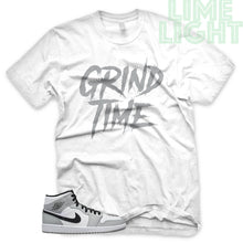 Load image into Gallery viewer, Light Smoke Grey &quot;Grind Time&quot; Air Jordan 1 White Sneaker T-Shirt
