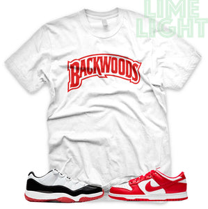 University Red "Backwoods" AJ1 Retro OG Bloodline | Dunk Low SP | AF1 Low | Jordan 11 Retro Bred Low | Balck Sneaker Shirt
