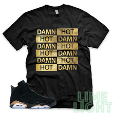 Load image into Gallery viewer, Jordan 6 DMP &quot;Hot Damn&quot; Air Jordan 6 Black Sneaker T-Shirt
